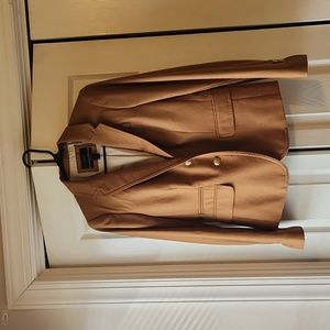 COPY - J. Crew wool schoolboy blazer tan size 2